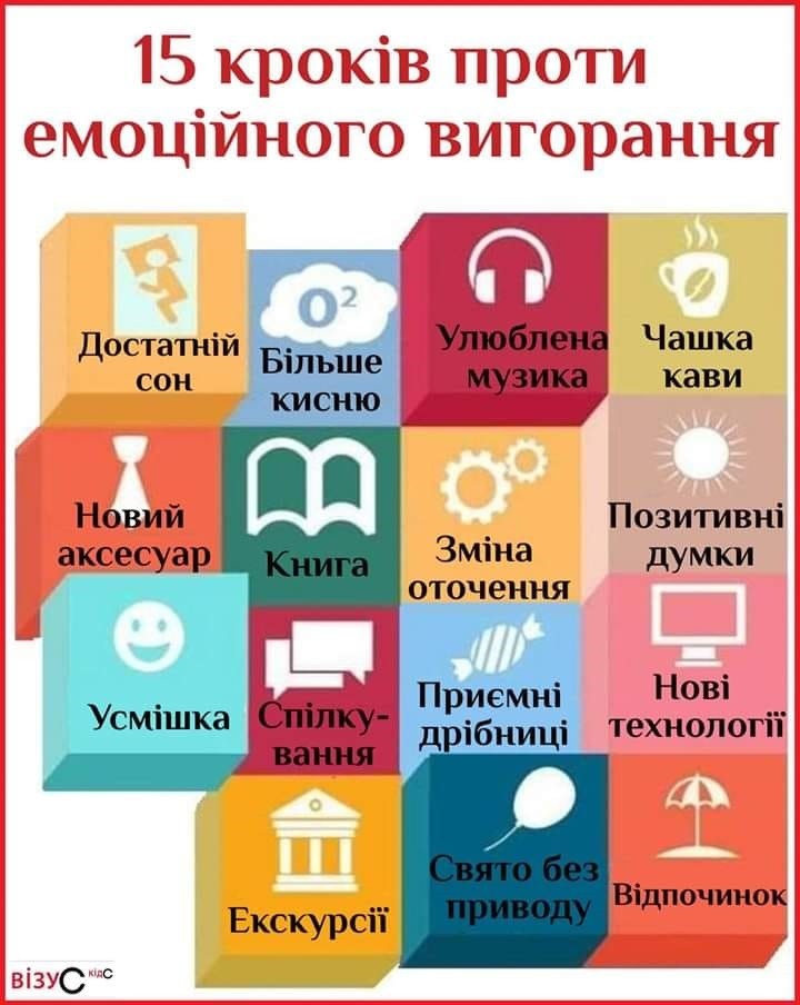 15 кроків проти емоційного вигорання!