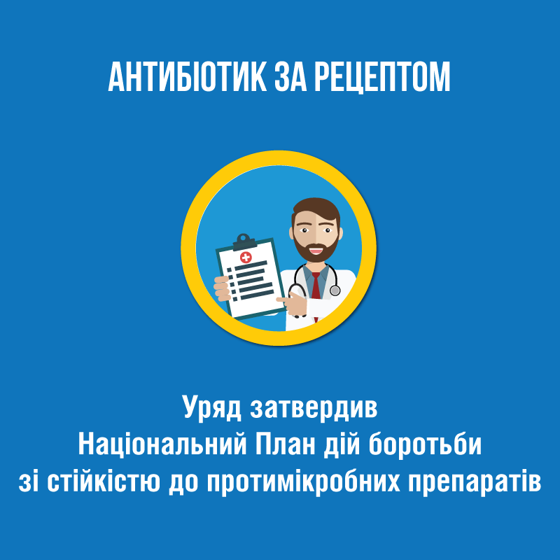 Уряд затвердив Національний План дій боротьби зі стійкістю до протимікробних препаратів