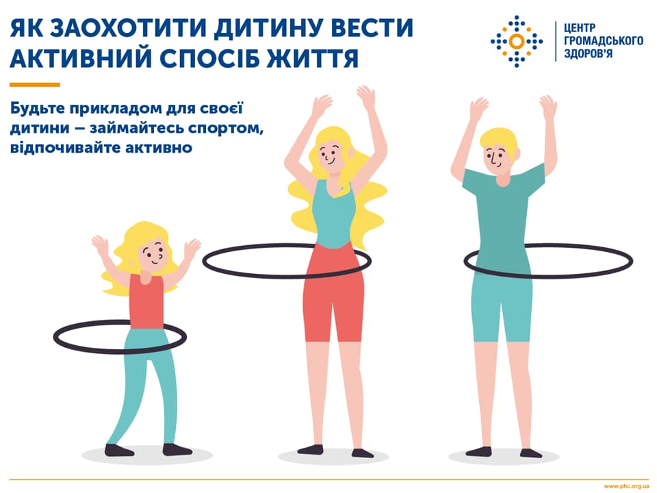 Як заохотити дитину вести активний спосіб життя