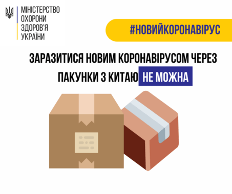 Заразитися новым коронавирусом через пакунки не можна сайт моз