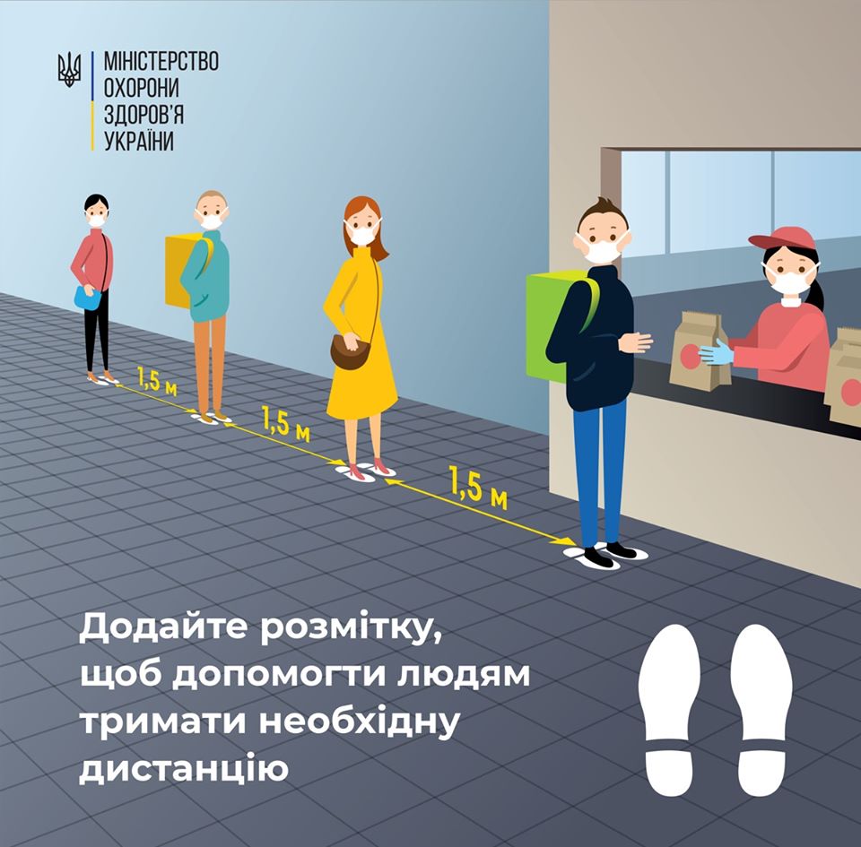 Увага! Звертаємося до закладів харчування, які працюють на видачу замовлень з собою