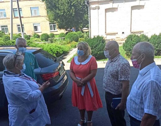 Голова Білоцерківської районної державної адмінстрації Мерзлюк Людмила з робочим візитом в Рокитнянському ЦПМСД
