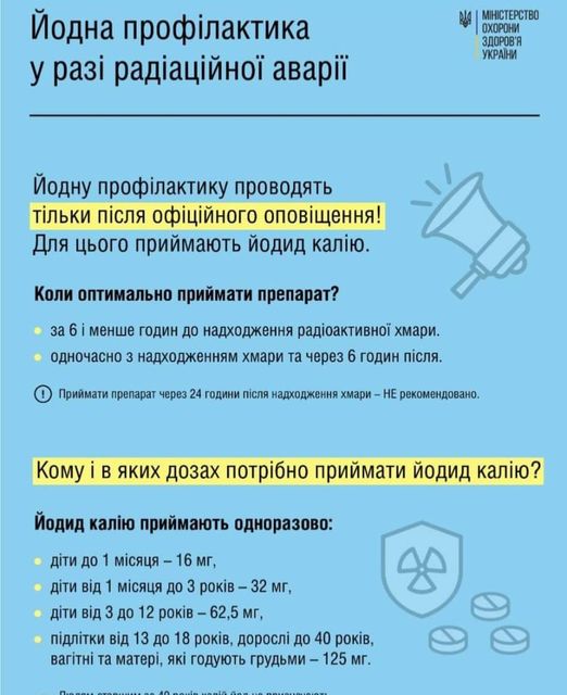 Що робити в разі радіаційної аварії
