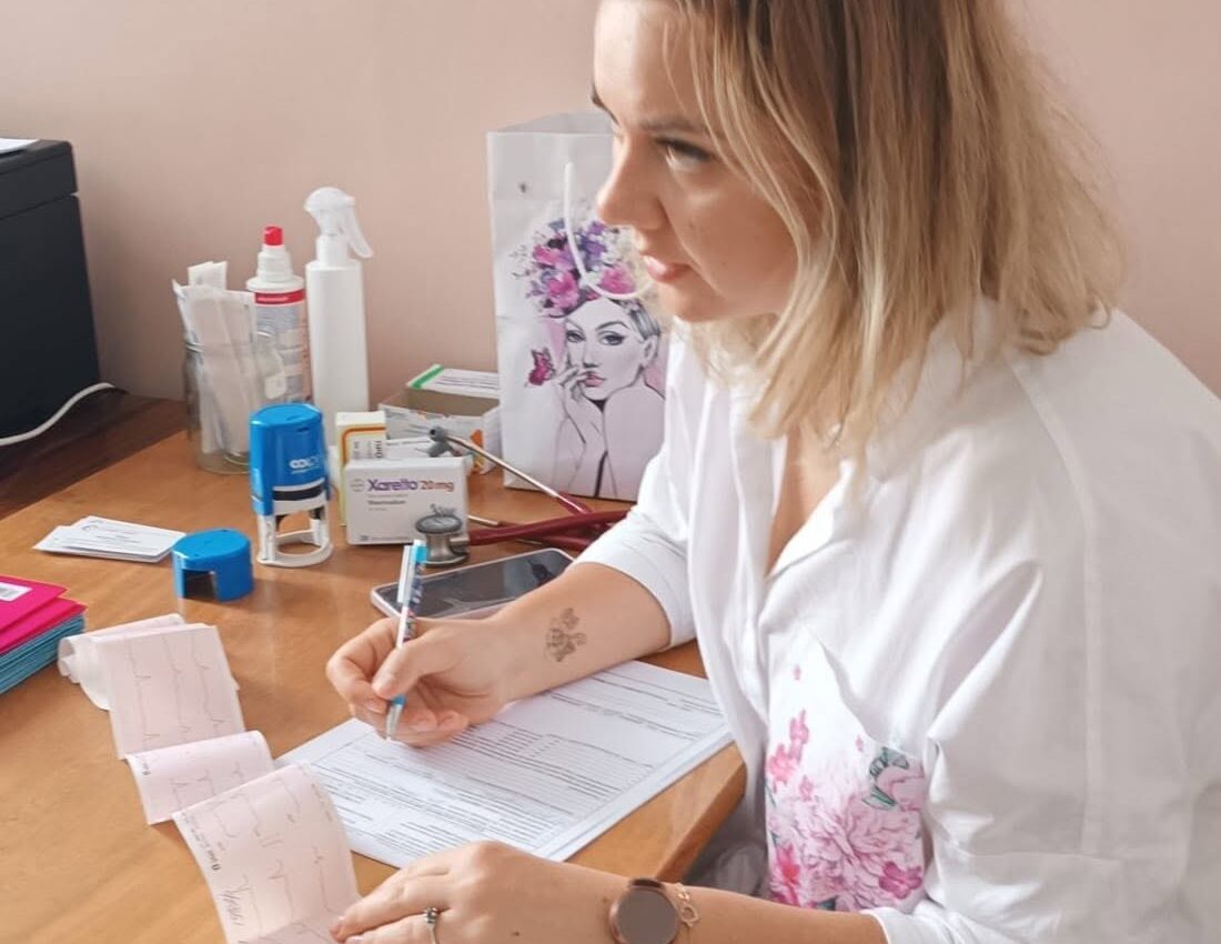 28 серпня на базі КНП "Рокитнянський ЦПМСД" працювали лікарі кардіологи та лікар судинний хірург Центру кардіо та рентген васкулярної хірургії м. Києва