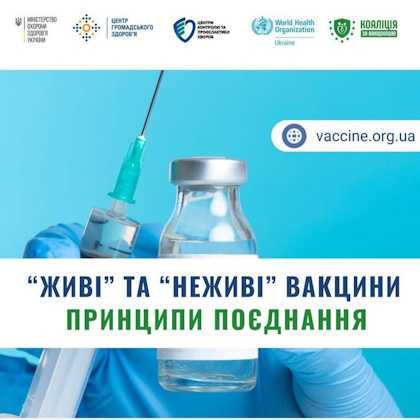 "Живі" та "неживі" вакцини принципи поєднання