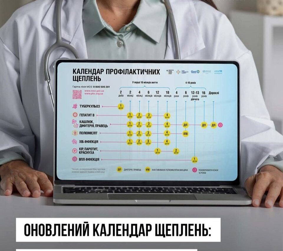 #Із 1 січня в країні почне діяти новий Календар профілактичних щеплень