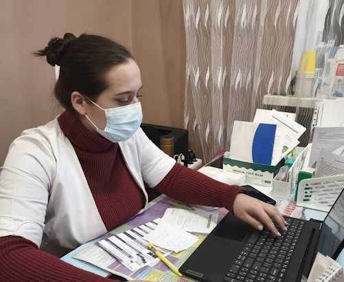 Прийом пацієнтів в амбулаторії на масиві цукрового заводу