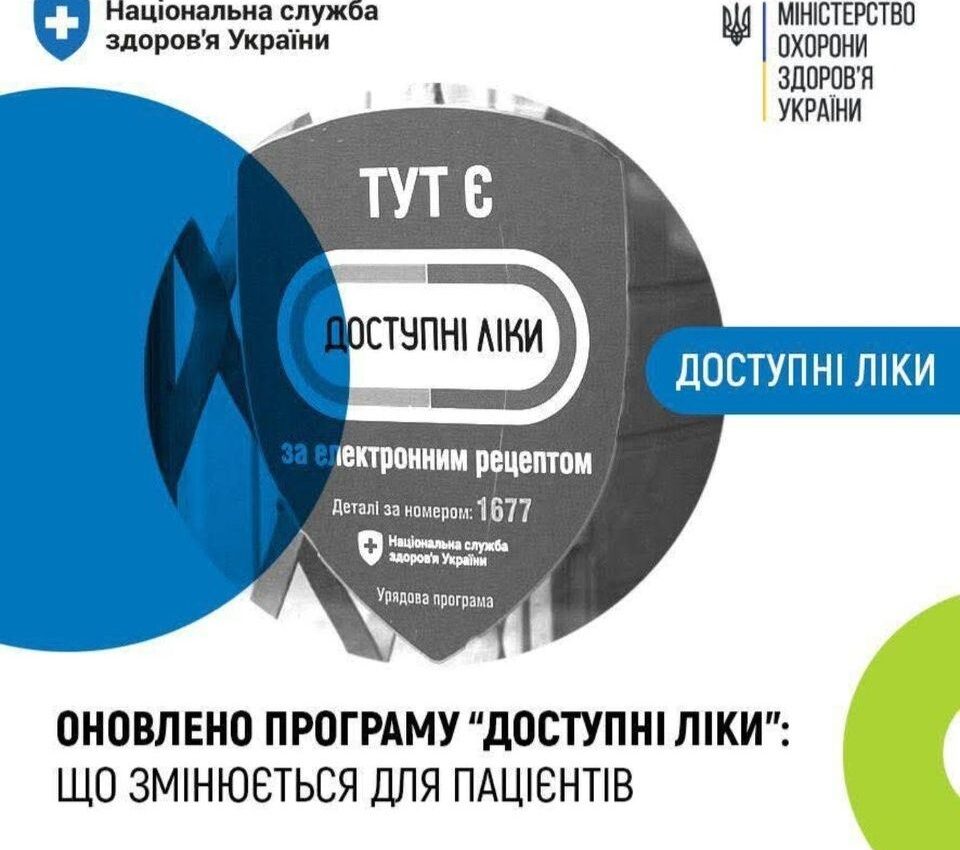 Оновлено програму “Доступні ліки”: що змінюється для пацієнтів
